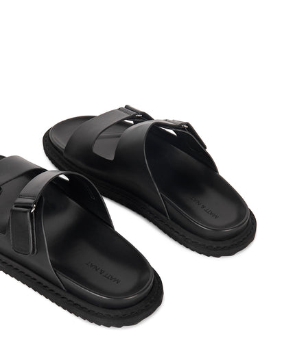 JOAO Men's Vegan Sandals | Color: Black - variant::black