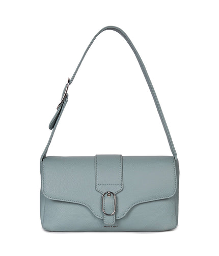 ISABELLE Vegan Shoulder Bag – Grain | Color: Aquamarine - variant::aquamarine