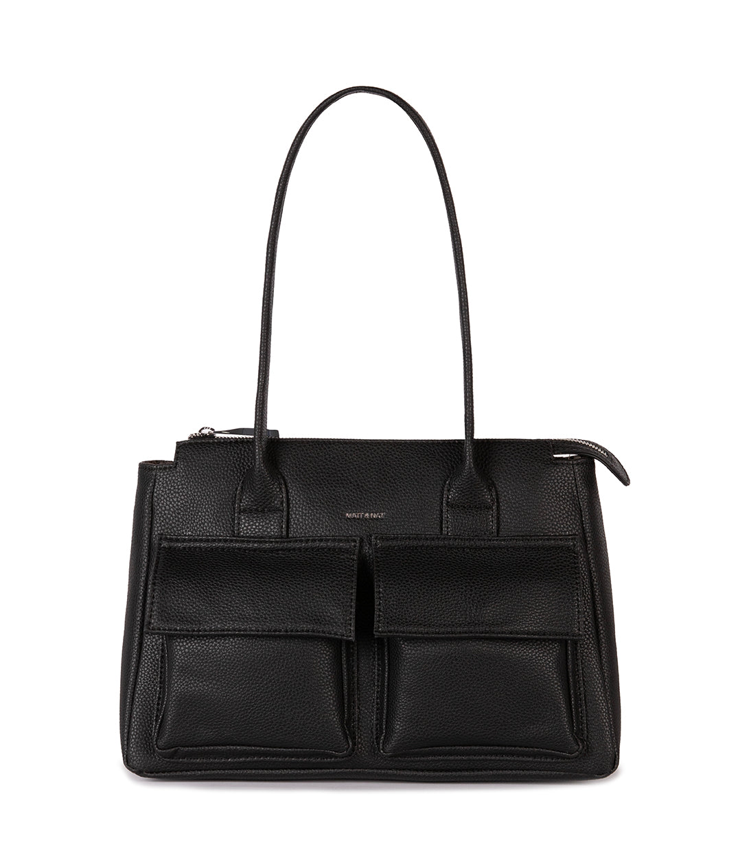 JORDI Vegan Tote Bag – Grain | Color: Black - variant::black