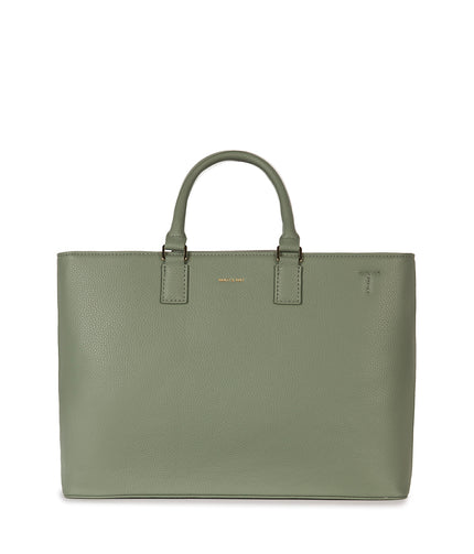 SEVYN Vegan Satchel - Grain | Color: Olivine - variant::olivine