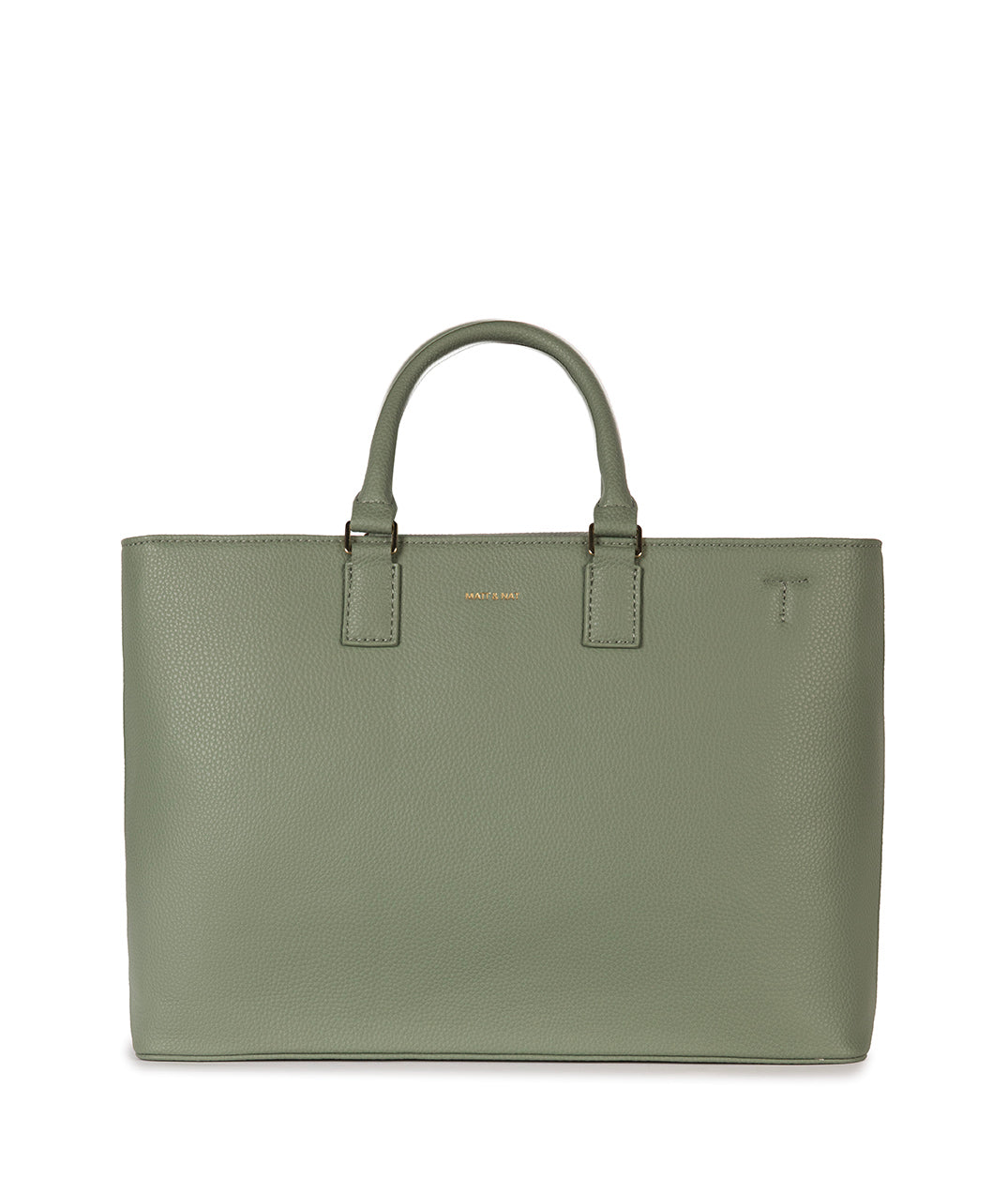 SEVYN Vegan Satchel - Grain | Color: Olivine - variant::olivine