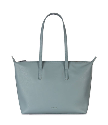 ABBI Vegan Tote Bag - Grain | Color: Aquamarine - variant::aquamarine