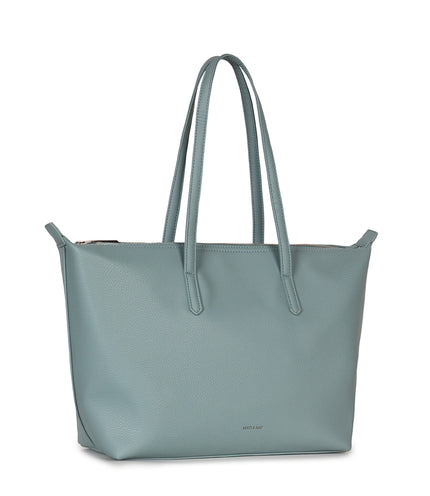 ABBI Vegan Tote Bag - Grain | Color: Aquamarine - variant::aquamarine