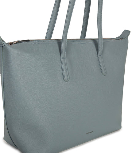 ABBI Vegan Tote Bag - Grain | Color: Aquamarine - variant::aquamarine