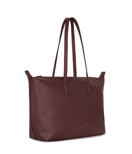 ABBI Vegan Tote Bag - Grain | Color: Cherry - variant::cherry