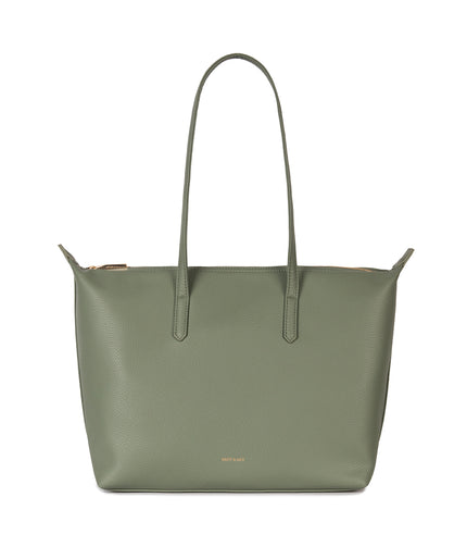 ABBI Vegan Tote Bag - Grain | Color: Olivine - variant::olivine