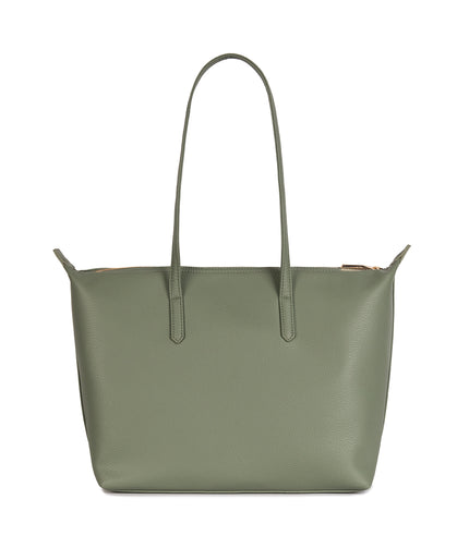 ABBI Vegan Tote Bag - Grain | Color: Olivine - variant::olivine