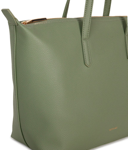 ABBI Vegan Tote Bag - Grain | Color: Olivine - variant::olivine