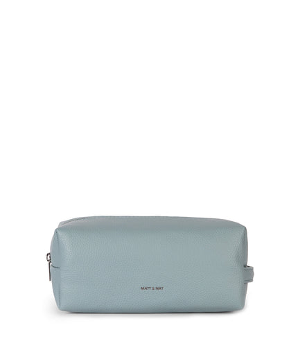 BLAIR Vegan Toiletry Case - Grain | Color: Aquamarine - variant::aquamarine