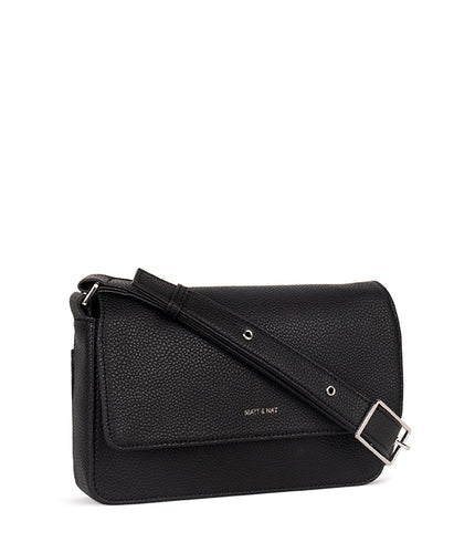 DAK Vegan Shoulder Bag – Grain | Color: Black - variant::black