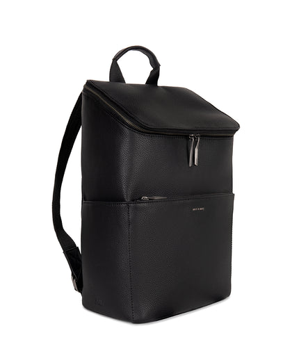 DEAN Vegan Backpack - Grain | Color: Black - variant::black