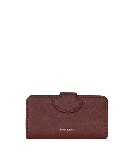 FLOAT Vegan Wallet - Grain | Color: Cherry- variant::cherry