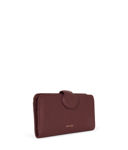 FLOATSM Small Vegan Wallet - Grain | Color: Cherry - variant::cherry