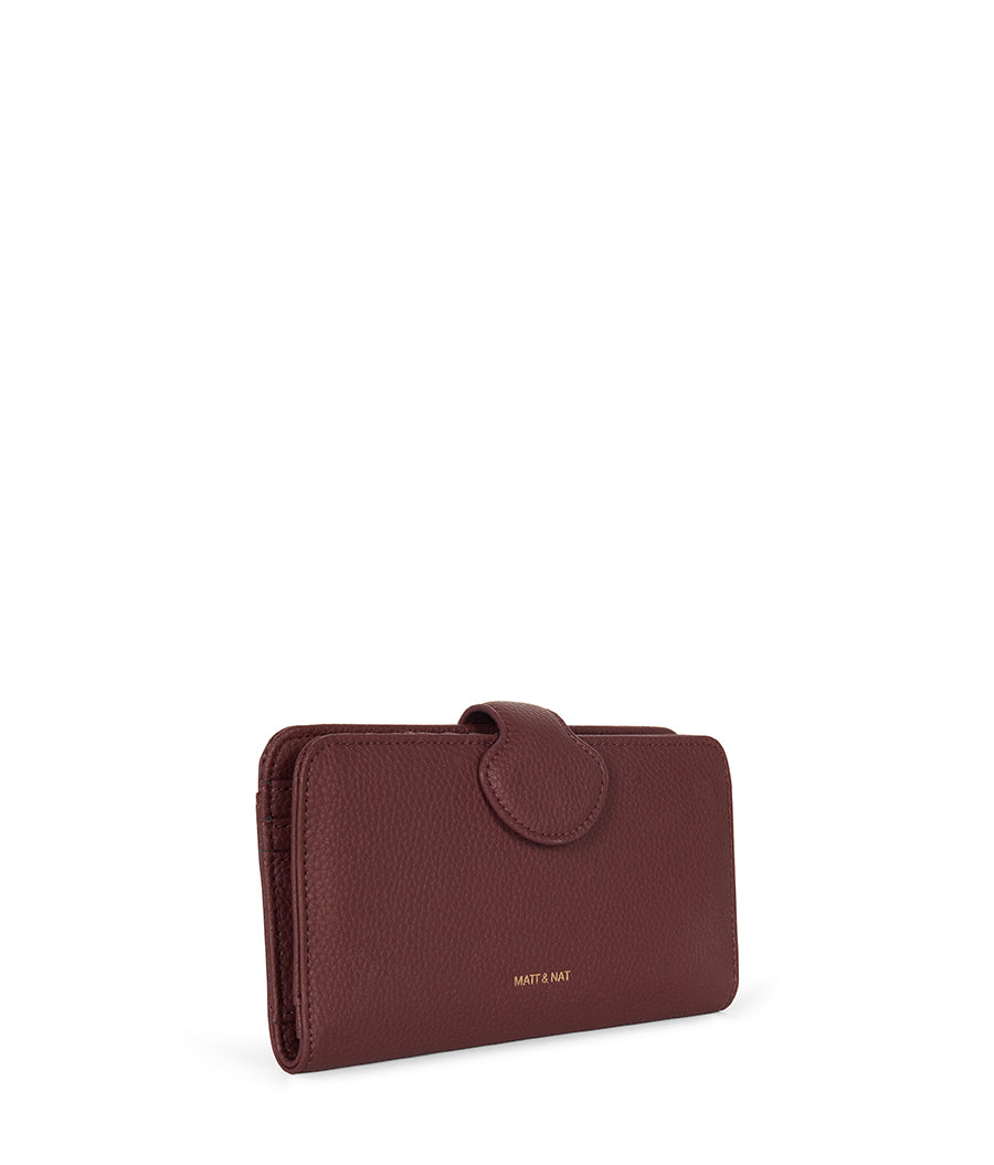 FLOATSM Small Vegan Wallet - Grain | Color: Cherry - variant::cherry