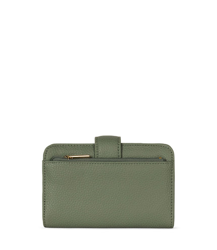 FLOATSM Small Vegan Wallet - Grain | Color: Olivine - variant::olivine