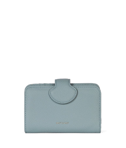 FLOATSM Small Vegan Wallet - Grain | Color: Aquamarine - variant::aquamarine