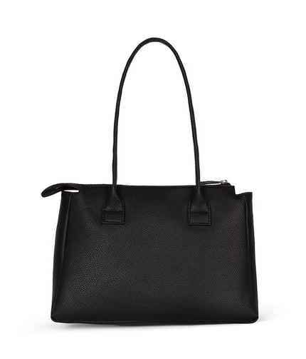 JORDI Vegan Tote Bag – Grain | Color: Black - variant::black