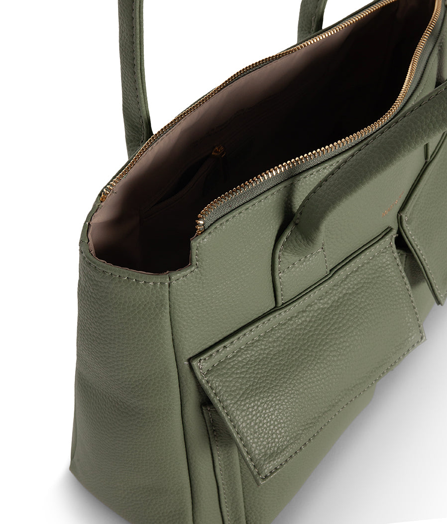 JORDI Vegan Tote Bag – Grain | Color: Olivine - variant::olivine