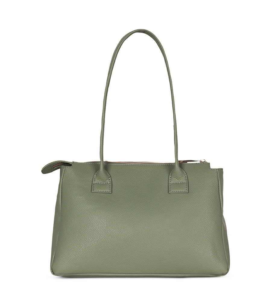 JORDI Vegan Tote Bag – Grain | Color: Olivine - variant::olivine
