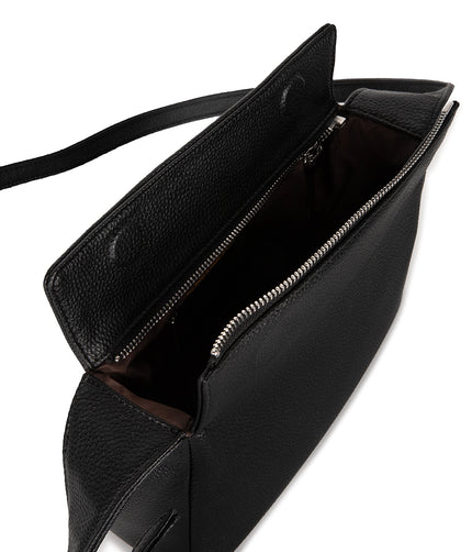 KERI Vegan Crossbody Bag – Grain | Color: Black - variant::black