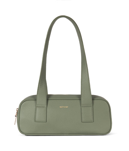 LEMUR Vegan Satchel – Grain | Color: Olivine - variant::olivine