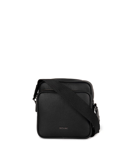 MARC Vegan Crossbody Bag - Grain | Color: Black - variant::black