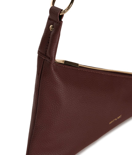 Matina Vegan Shoulder Bag – Grain | Color: Cherry - variant::cherry