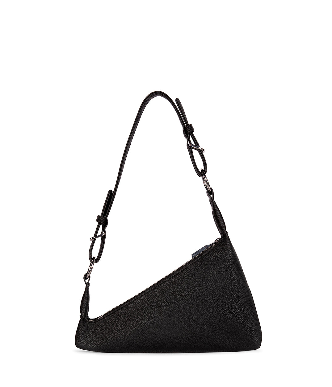 Matina Vegan Shoulder Bag – Grain | Color: Black - variant::black