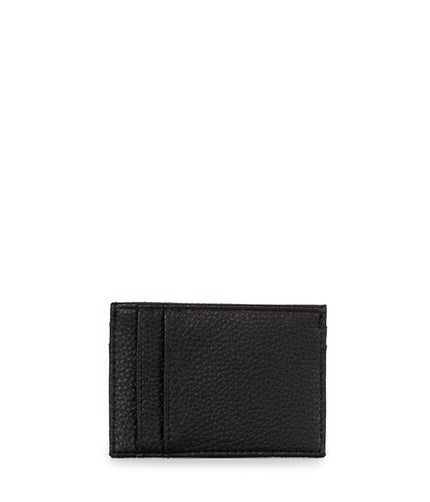 MAX Vegan Card Holder - Grain | Color: Black - variant::black