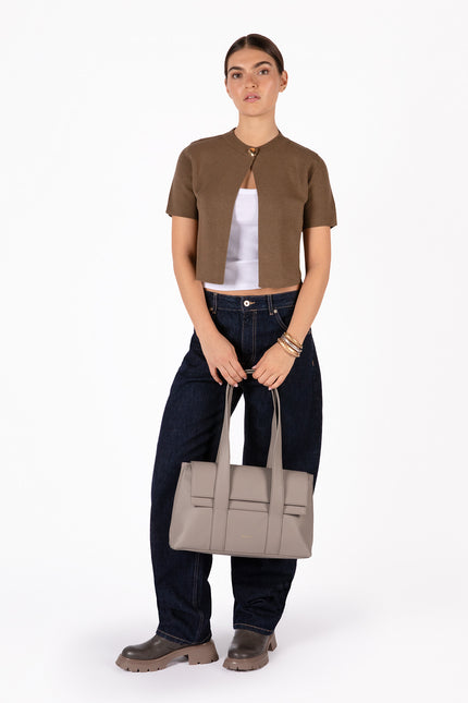 MOLLY Vegan Tote Bag – Grain | Color: Olivine - variant::olivine