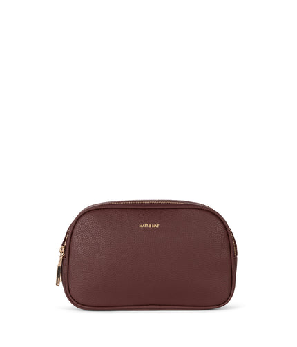 PAIR Vegan Crossbody Bag - Grain | Color: Cherry - variant::Cherry