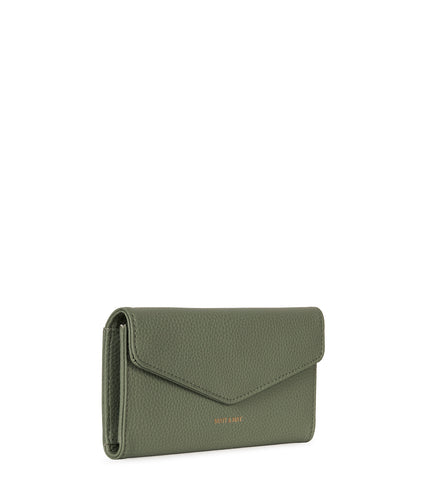 RAYE Vegan Wallet - Grain | Color: Olivine - variant::olivine