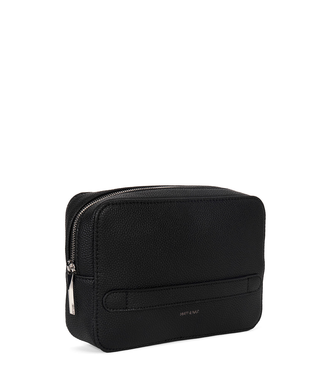 SAMUEL Vegan Pouch – Grain | Color: Black - variant::black