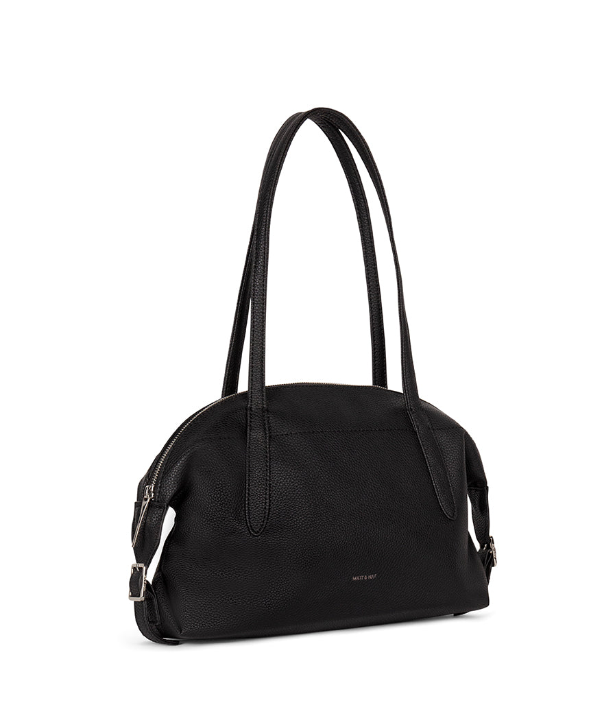Vania Vegan Tote Bag – Grain | Color: Black - variant::black