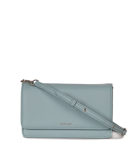 BEE Vegan Crossbody Bag - Grain | Color: Aquamarine - variant::aquamarine
