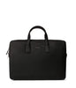 BELEM Vegan Briefcase - Grain | Color: Black - variant::black