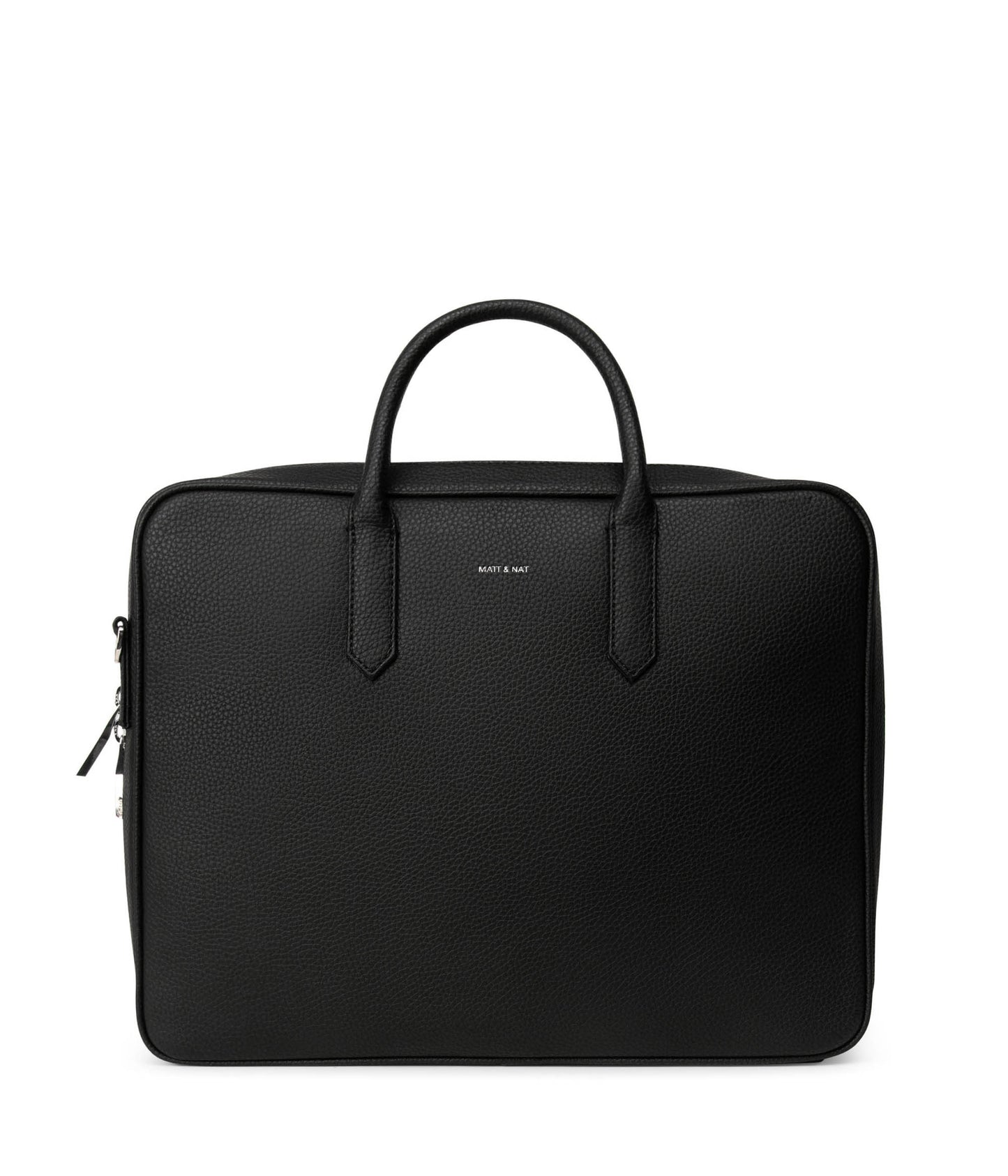 ELON Vegan Briefcase - Grain | Color: Black - variant::black