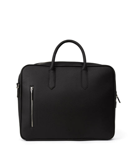 ELON Vegan Briefcase - Grain | Color: Black - variant::black