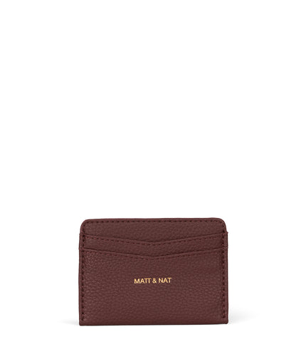 JUNYA Vegan Card Holder - Grain | Color: Cherry - variant::cherry
