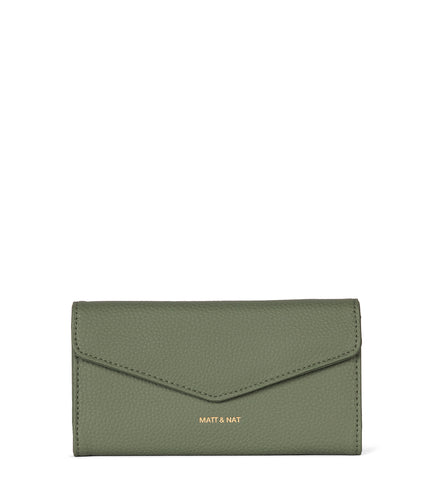 RAYE Vegan Wallet - Grain | Color: Olivine - variant::olivine
