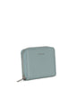 RUE Small Vegan Zip Wallet - Grain | Color: Aquamarine - variant::aquamarine