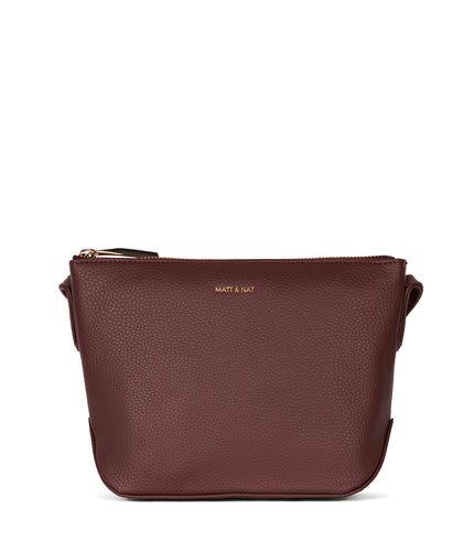 SAM Vegan Crossbody Bag - Grain | Color: Cherry - variant::cherry
