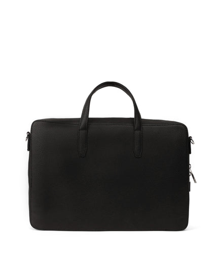 TOM Vegan Briefcase - Grain | Color: Black - variant::black