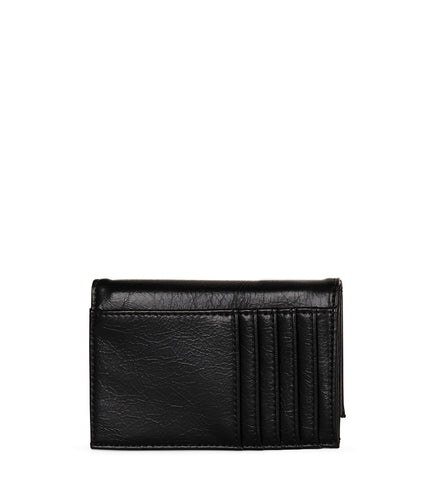 LORIS Vegan Card Holder - Grain | Color: Black - variant::black