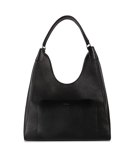 VERMONT Vegan Hobo Bag - Theme | Color: Black - variant::black