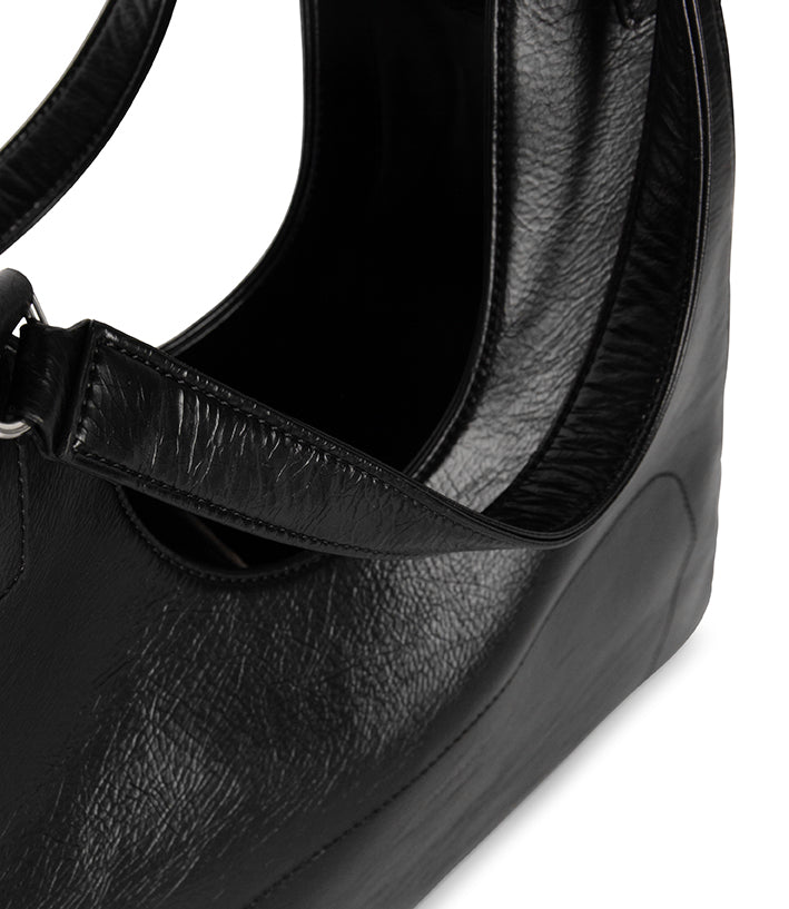 VERMONT Vegan Hobo Bag - Theme | Color: Black - variant::black