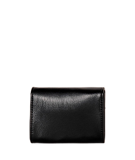 YULET Vegan Card Holder - Grain | Color: Black - variant::black
