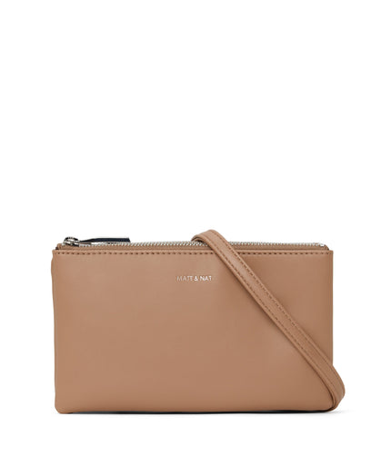 TRIPLET Vegan Crossbody Bag - Loom | Color: Tan - variant::cafe