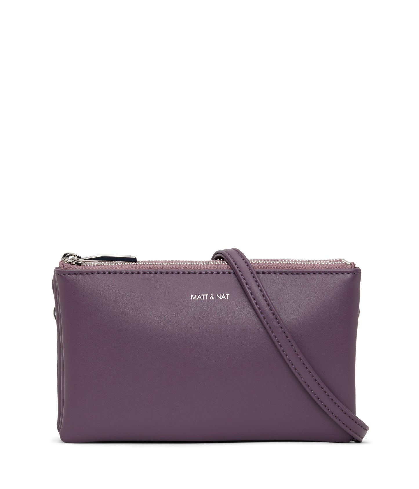 TRIPLET Vegan Crossbody Bag - Loom | Color: Purple - variant::mulberry