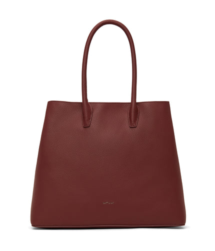 KRISTA Vegan Satchel - Purity | Color: Red - variant::beet